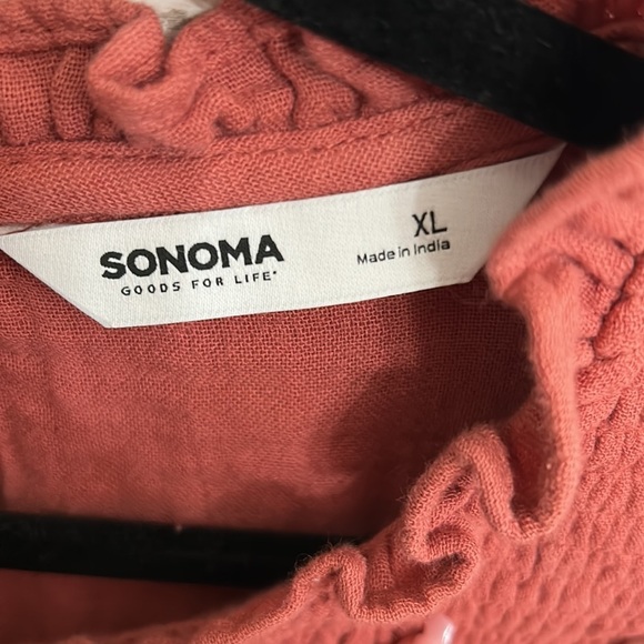 Sonoma Mauve Ruffle Neck Top | SIZE XL - Picture 3 of 7